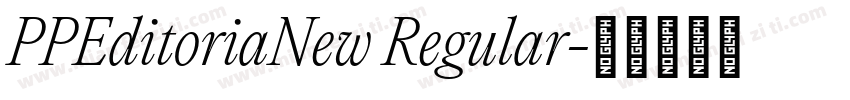 PPEditoriaNew Regular字体转换